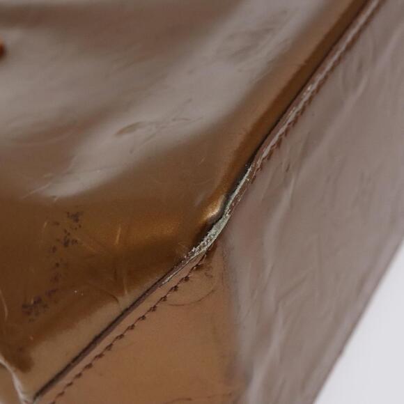 LOUIS VUITTON Monogram Vernis Reade PM Hand Bag Bronze M91146 - Picture 14 of 16